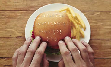 Hamburguesas Braille de Wimpy